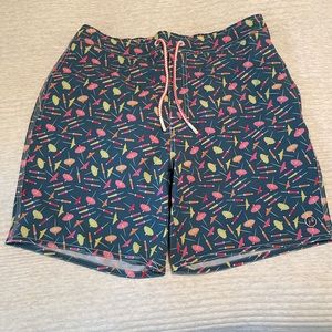 NWT Johnnie-O Men’s Swim Suite Buena Vista in Lake size Medium.